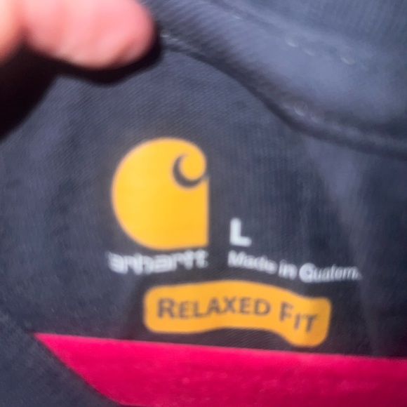 Carhartt Navy Relaxed Fit Shirt - Picture 3 of 3